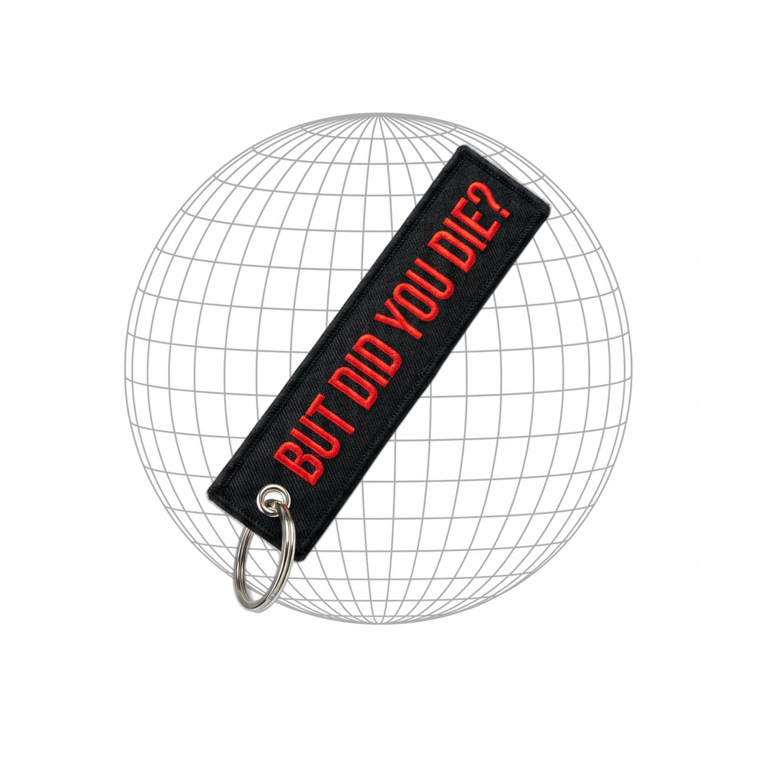 Lightweight Motorcycle Key Tag – Did U Die
