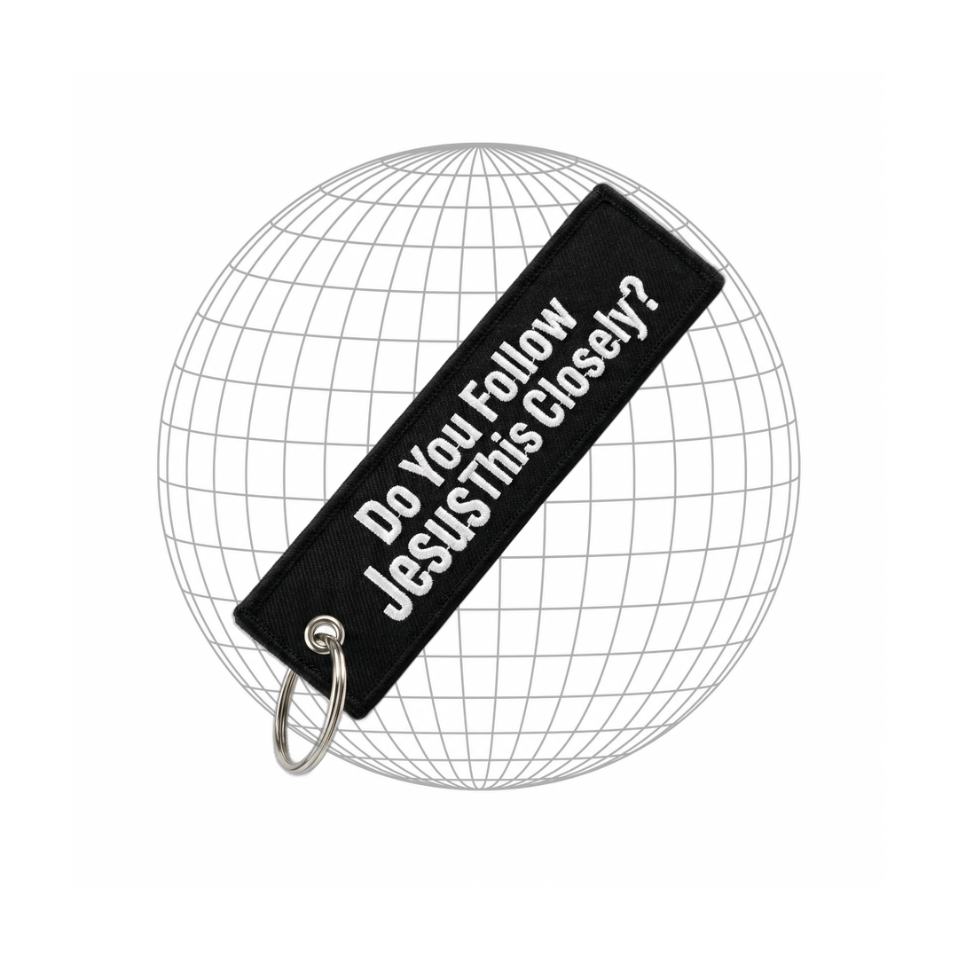 Lightweight Motorcycle Key Tag – Do You Follow Jesus This Closely?