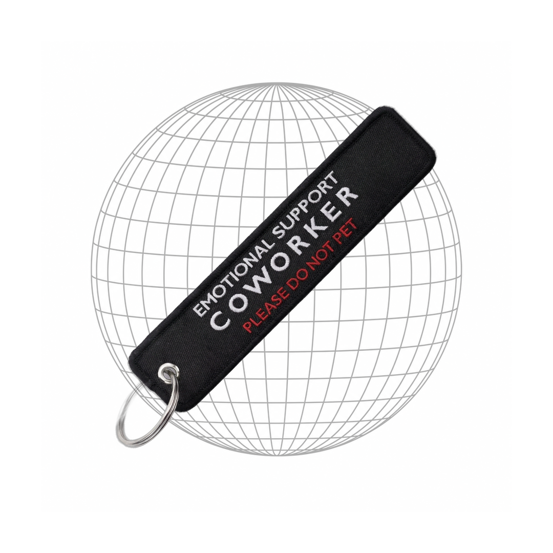 Lightweight Motorcycle Key Tag – Emotional Support Coworker