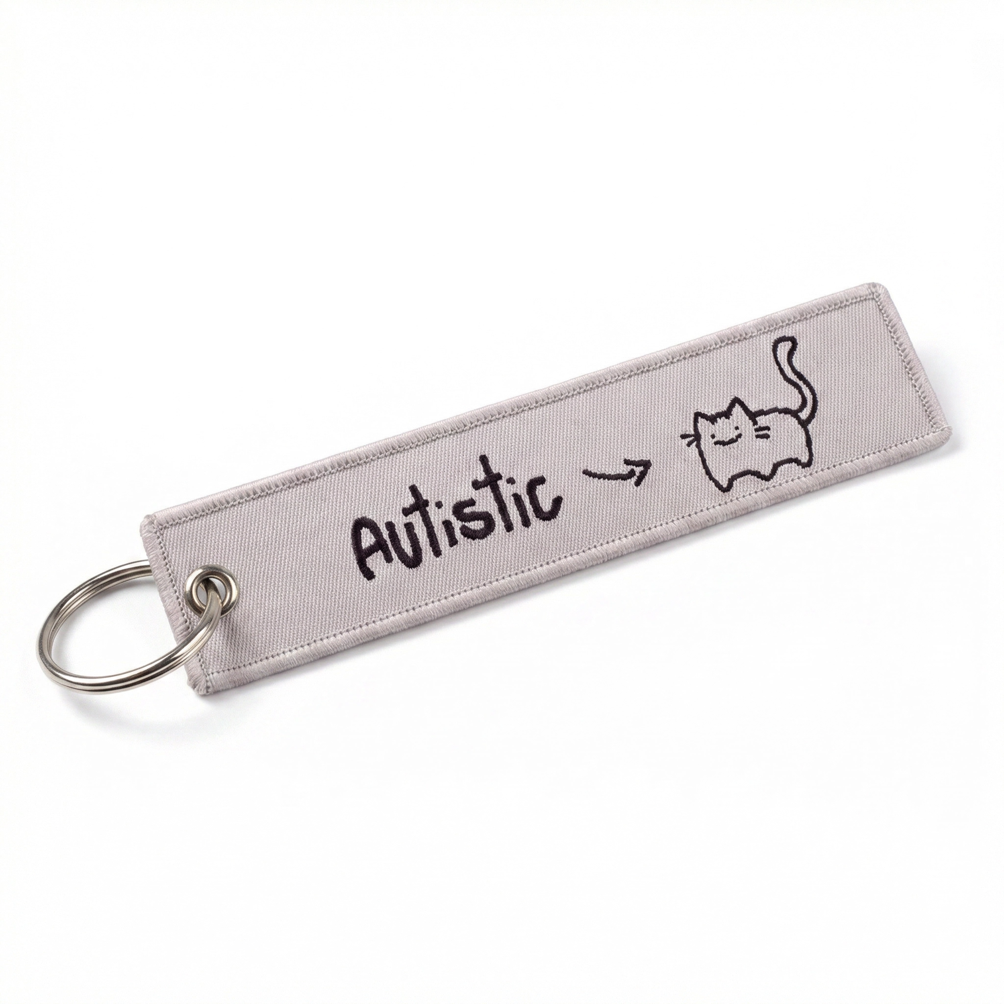 Lightweight Motorcycle Key Tag – 'tism cat