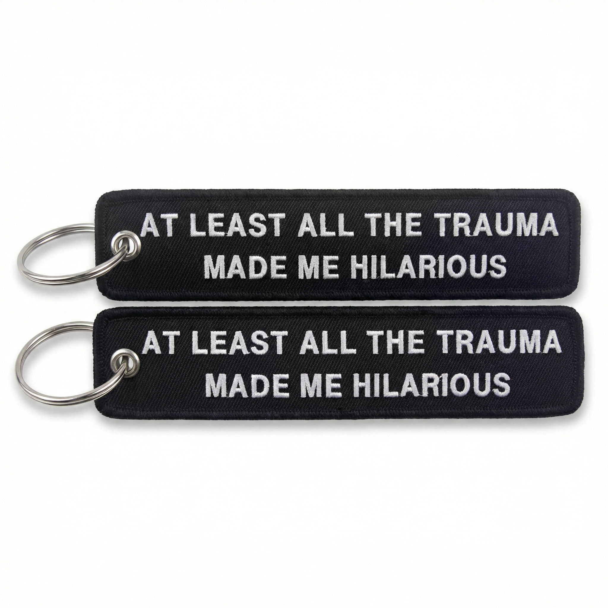 Lightweight Motorcycle Key Tag – Trauma Made Me Funny