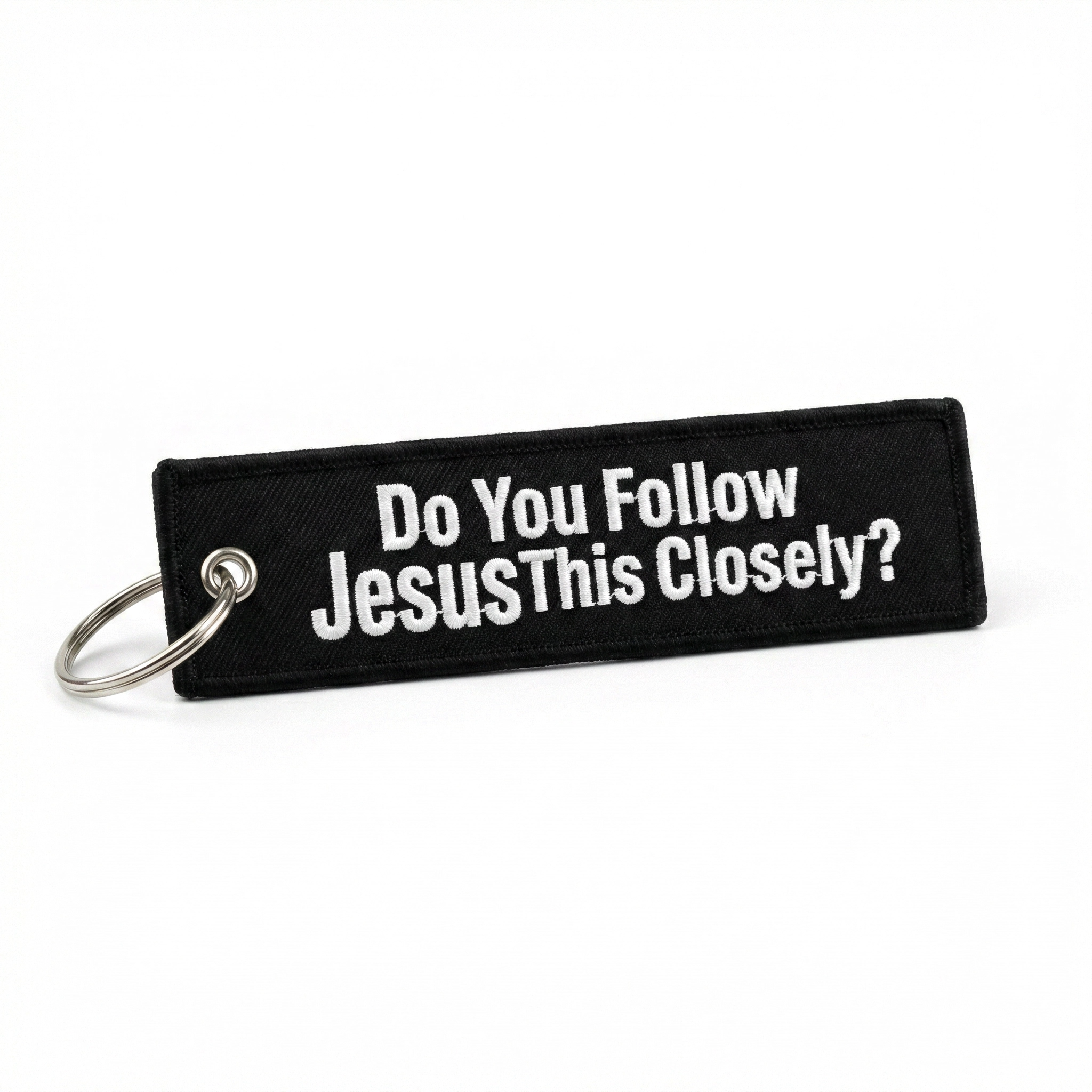 Lightweight Motorcycle Key Tag – Do You Follow Jesus This Closely?